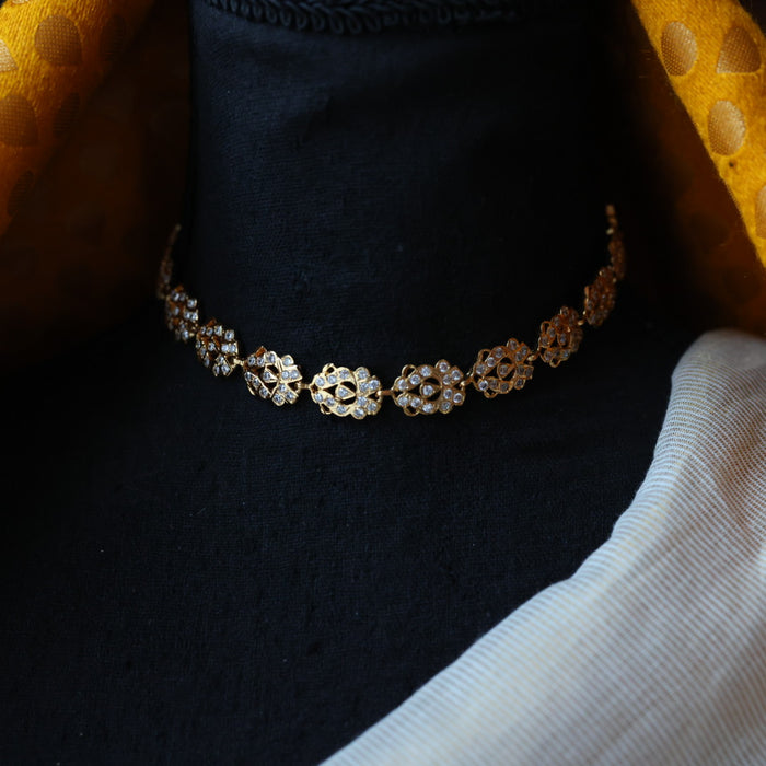 Heritage gold plated choker necklace H6999