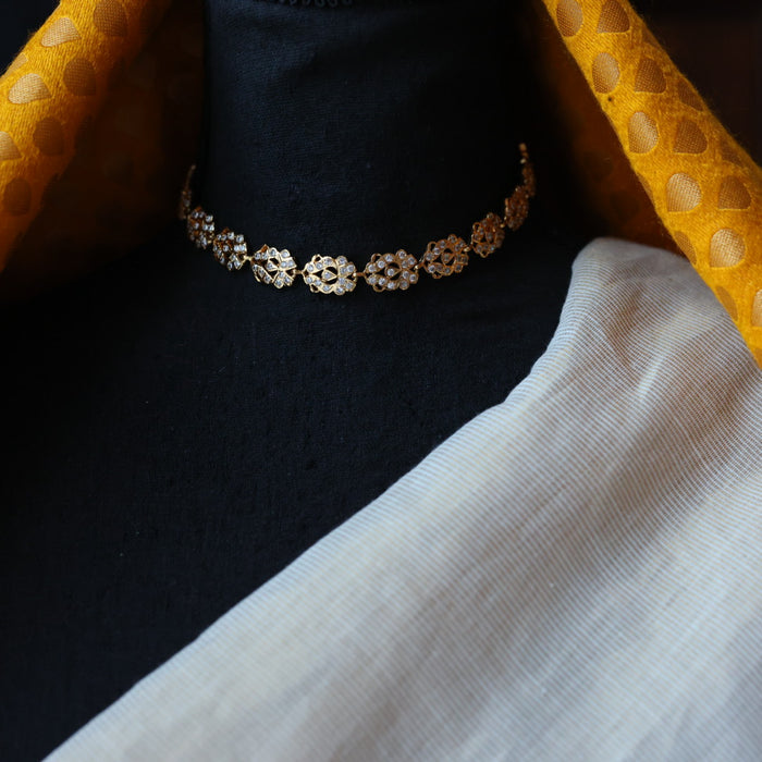 Heritage gold plated choker necklace H6999