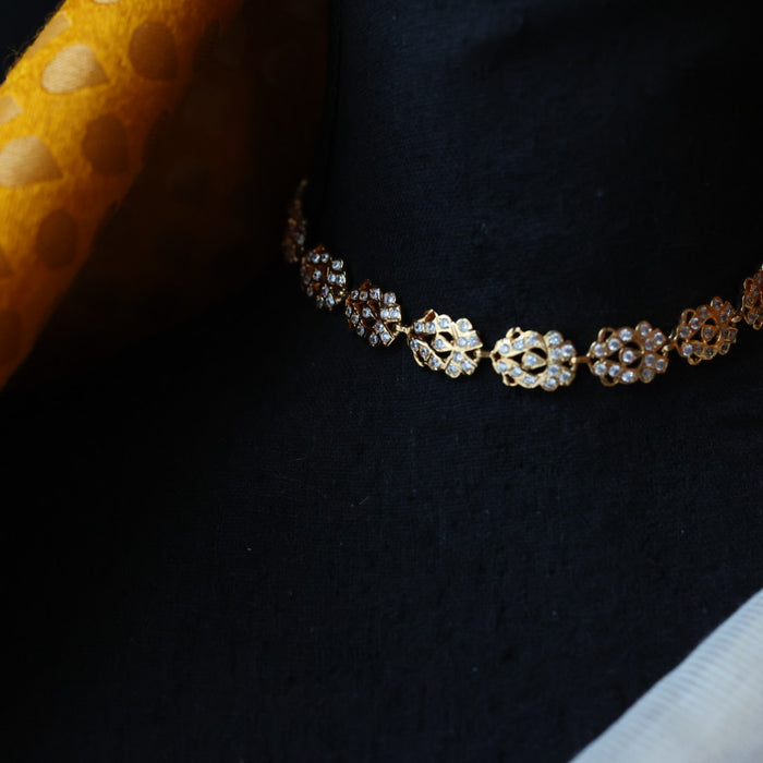 Heritage gold plated choker necklace H6999
