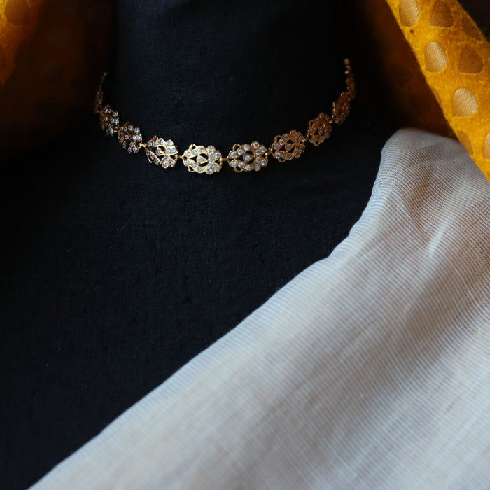 Heritage gold plated choker necklace H6999