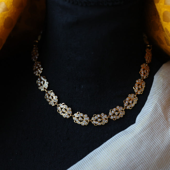 Heritage gold plated choker necklace H6999