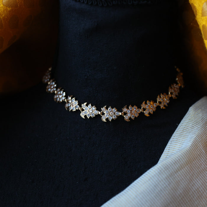 Heritage gold plated padakam long chain HC7612