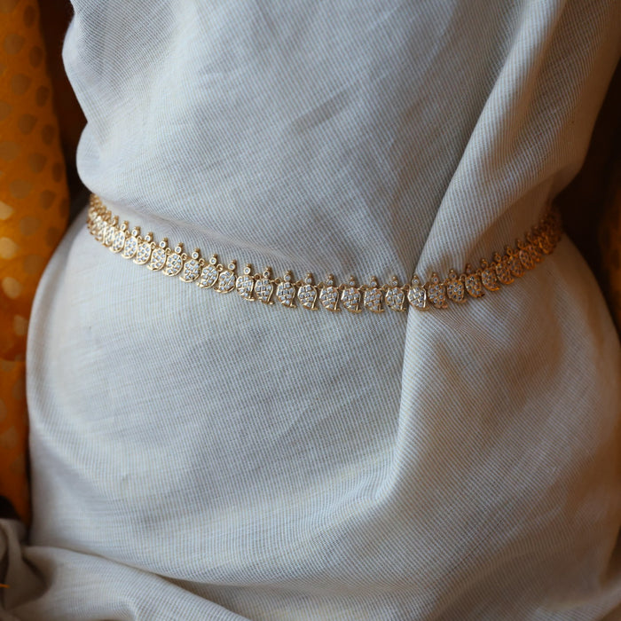 Heritage gold plated traditional mango design waistchain HW3459