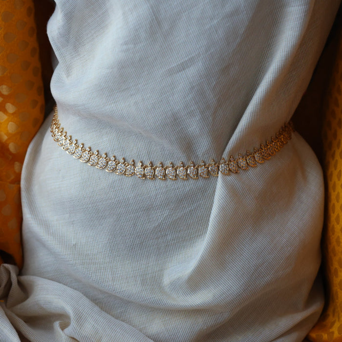 Heritage gold plated traditional mango design waistchain HW3459