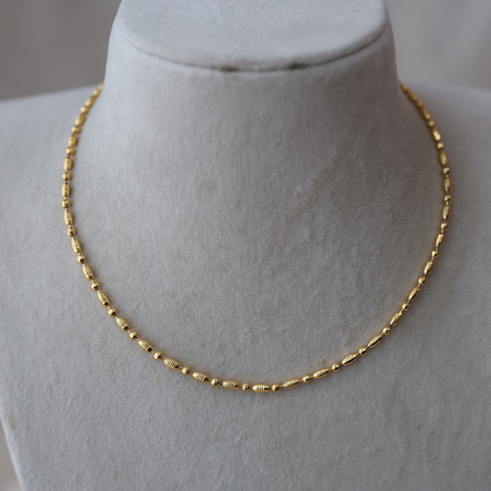 Heritage gold plated simple short chain HC19273