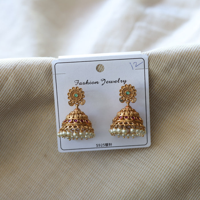 Antique pearl jumka earrings  AJ6512