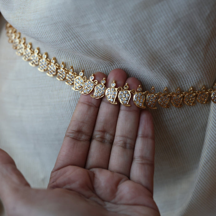 Heritage gold plated traditional mango design waistchain HW3459