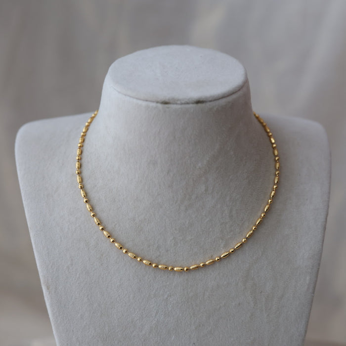 Heritage gold plated simple short chain HC19273