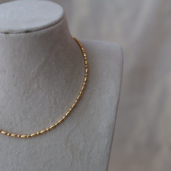 Heritage gold plated simple short chain HC19273