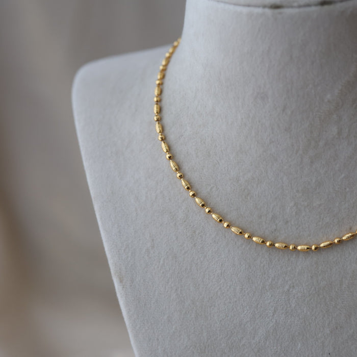 Heritage gold plated simple short chain HC19273