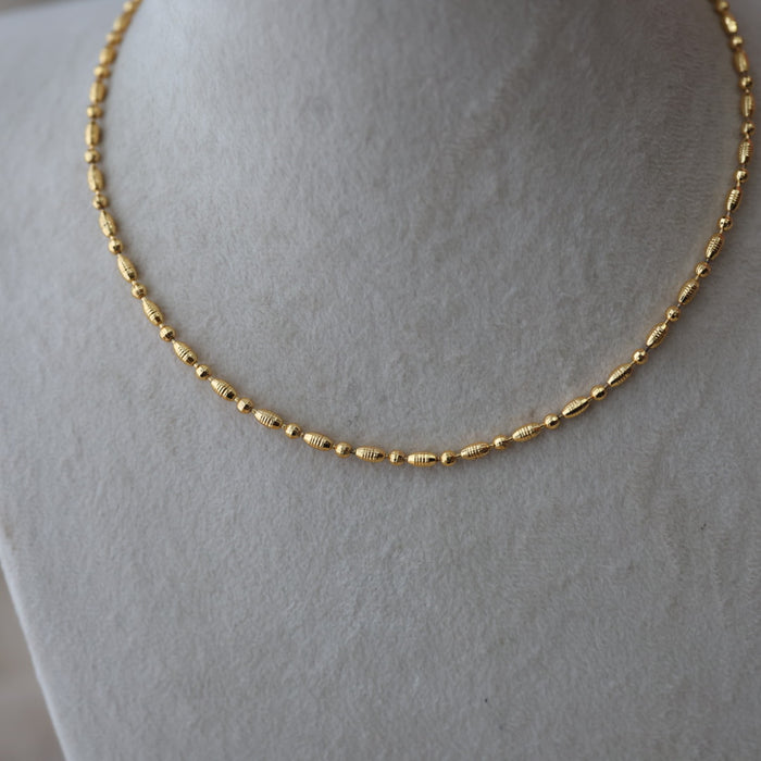Heritage gold plated simple short chain HC19273