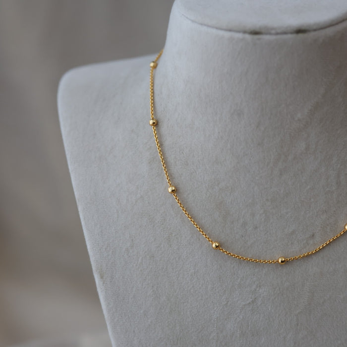 Heritage gold plated simple short chain HC7534