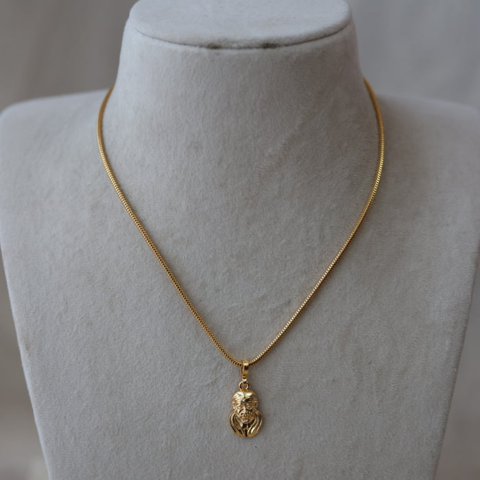 Heritage gold plated SAI BABA pendant short chain HC644