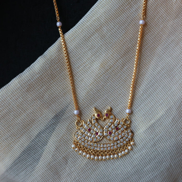 Heritage gold plated padakam long chain HP7655