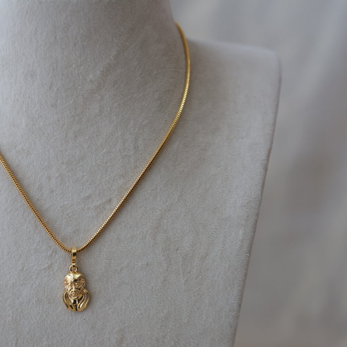 Heritage gold plated SAI BABA pendant short chain HC644