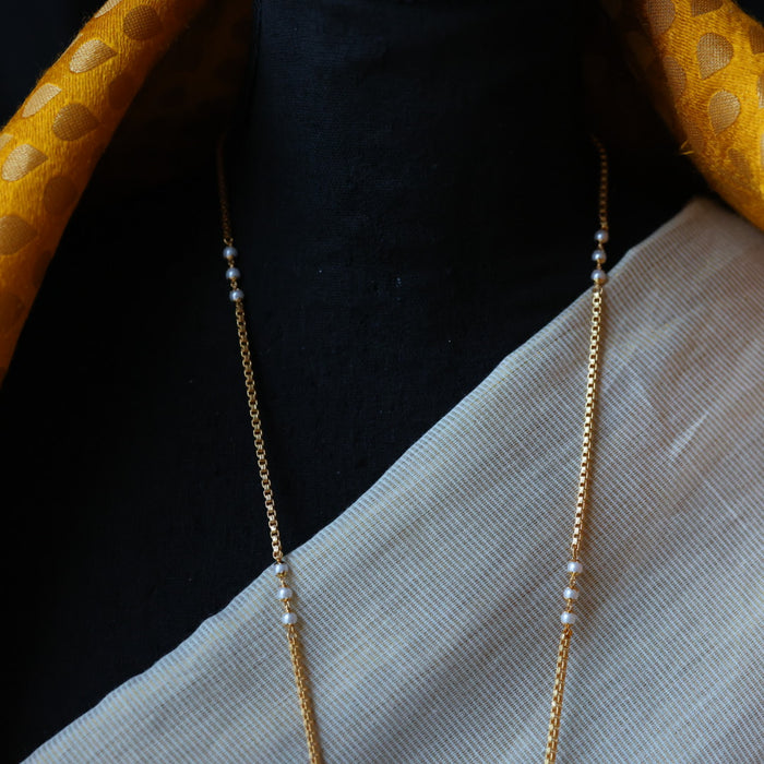 Heritage gold plated padakam long chain HP7655