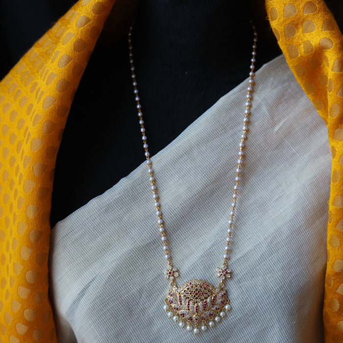 Heritage gold plated padakam long chain HP1333