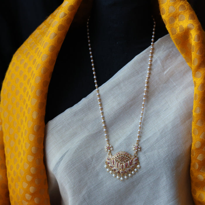 Heritage gold plated padakam long chain HP1333