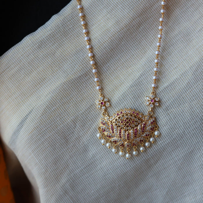 Heritage gold plated padakam long chain HP1333