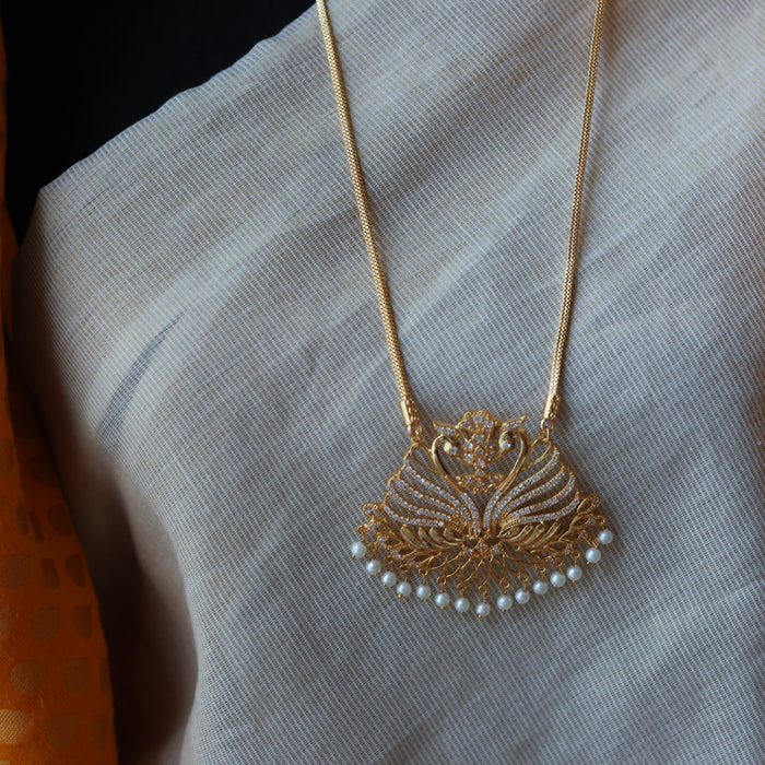 Heritage gold plated padakam long chain HP7645