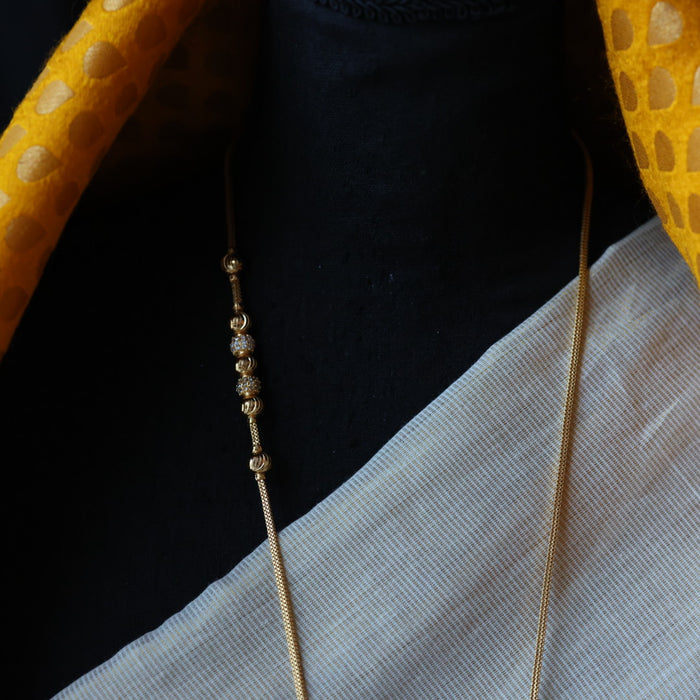 Heritage gold plated padakam long chain HP7645