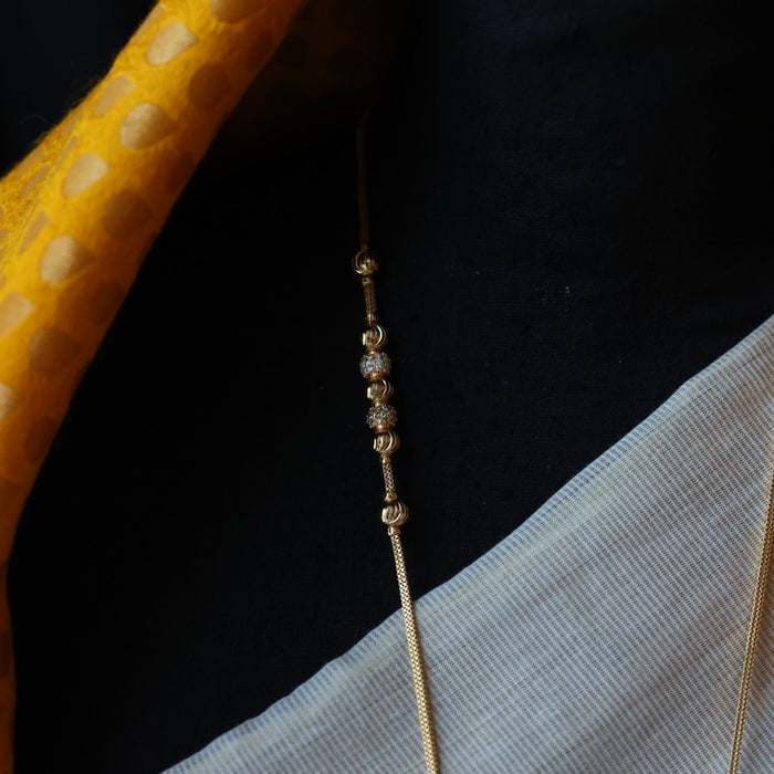 Heritage gold plated padakam long chain HP7645