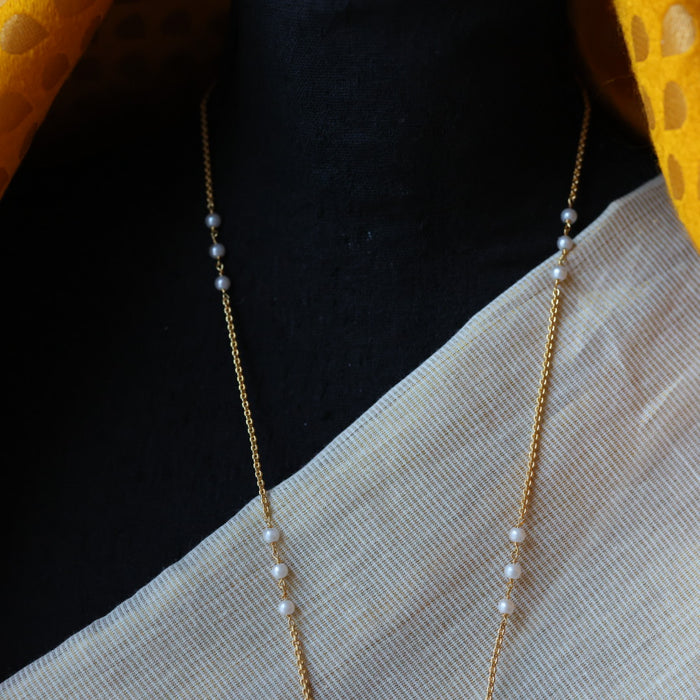 Heritage gold plated padakam long chain HP322