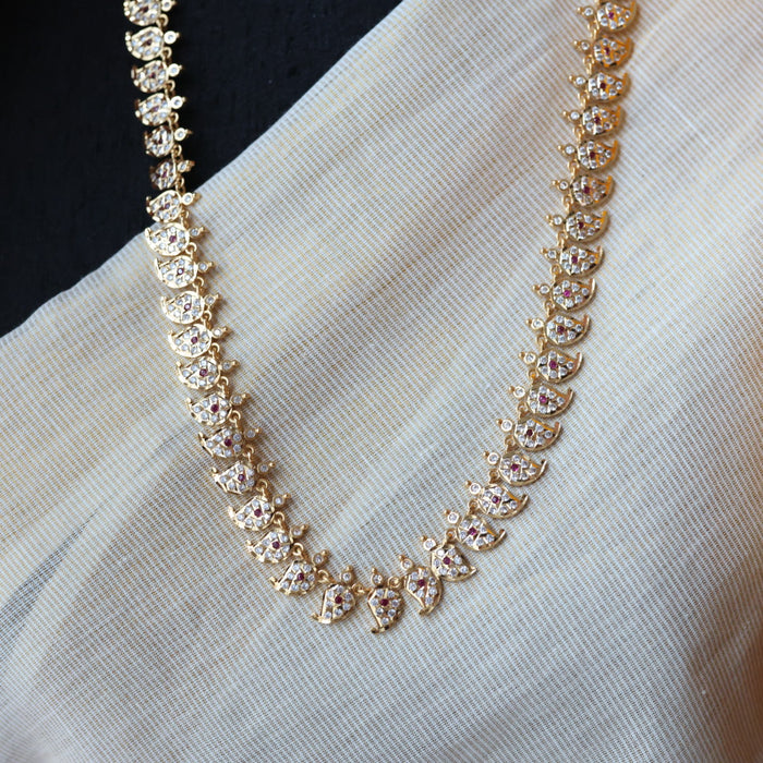 Heritage gold plated traditional mango design waistchain HW3460