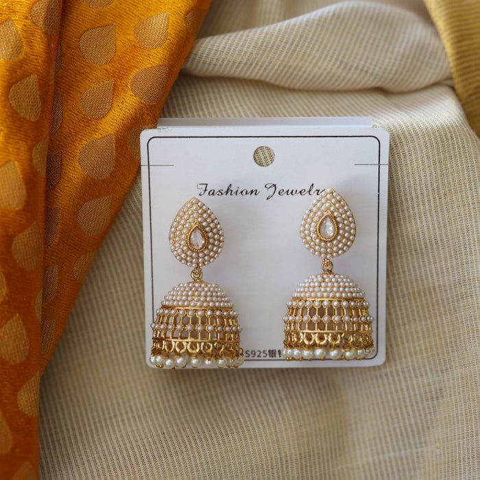 Antique pearl jumka earrings AJII17