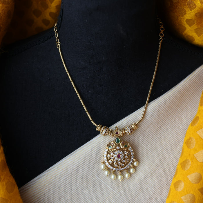 Antique kodi design short necklace and earrings TTS4164