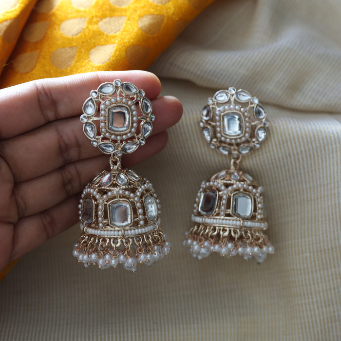 Trendy pearl umka earrings TJ8847