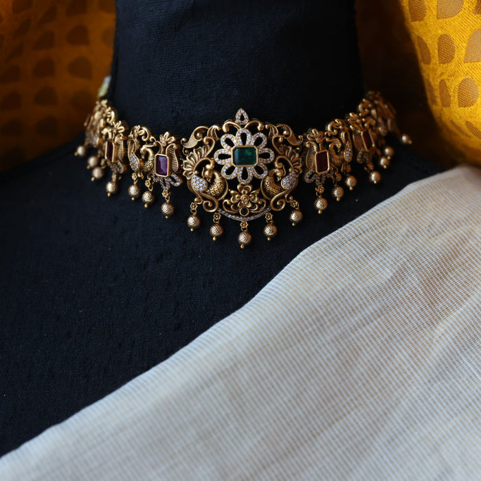 Antique choker necklace and earrings CCB11344