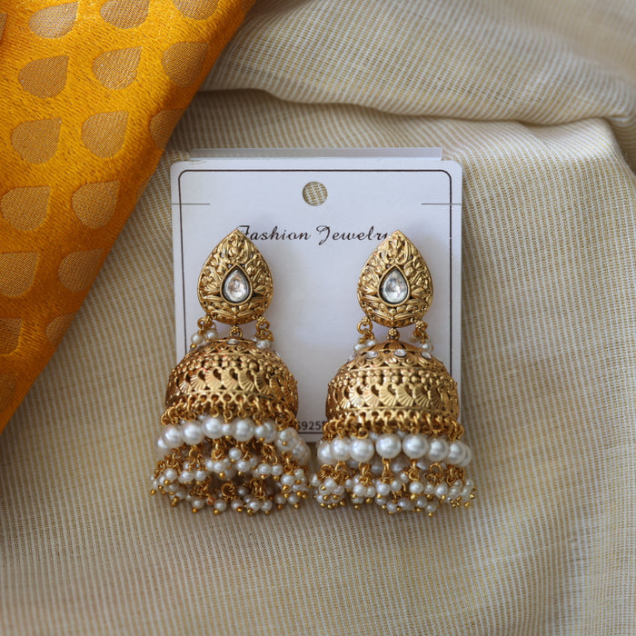 Antique pearl jumka earrings AJII20