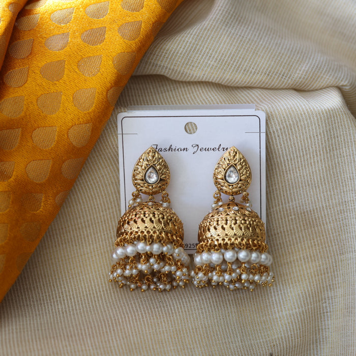 Antique pearl jumka earrings AJII20