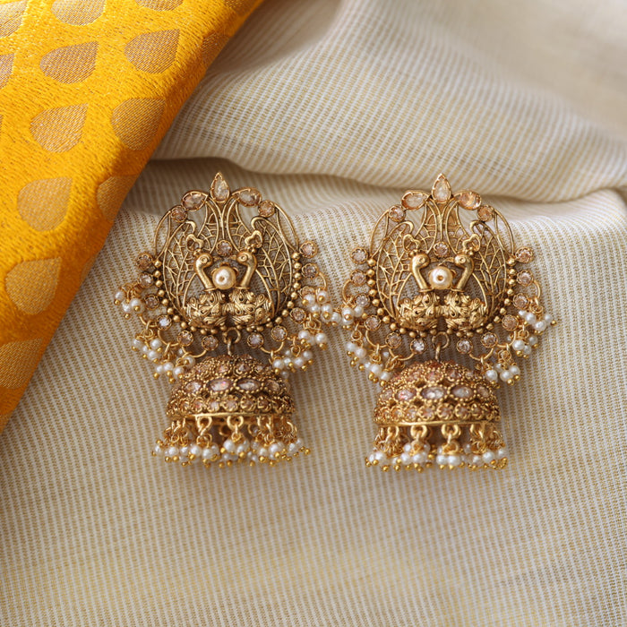 Antique pearl jumka earrings AJII21