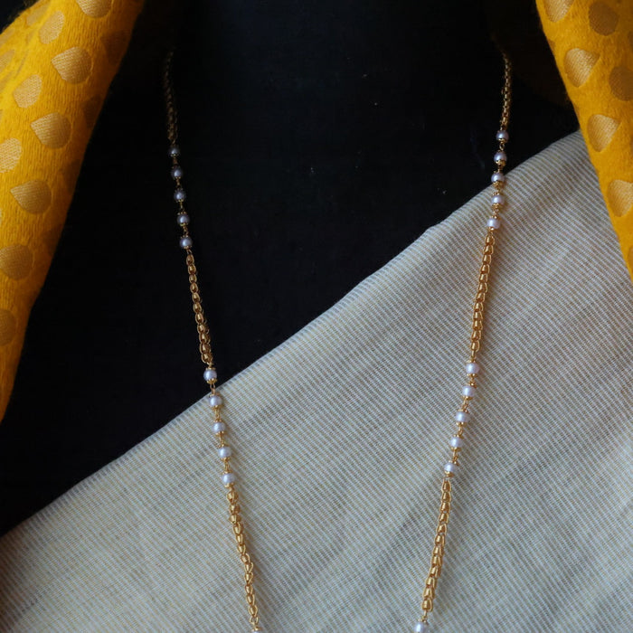 Heritage gold plated padakam long necklace HP217