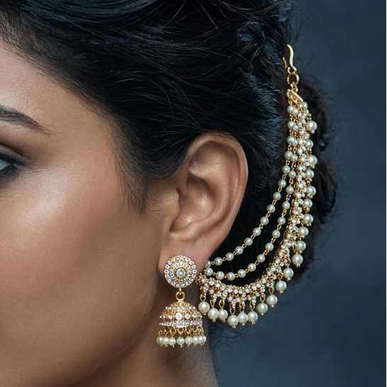 Heritage 3 layer gold plated mattal ear accessories HM3345555