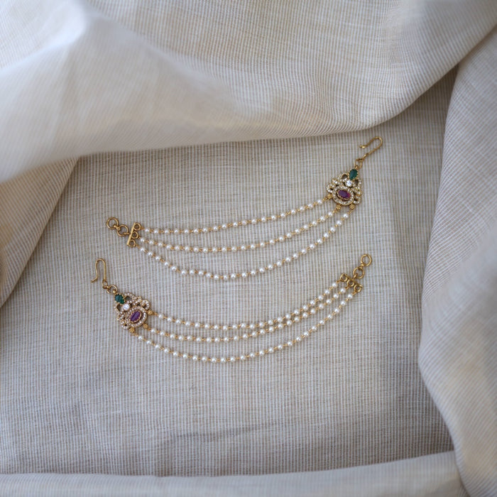 Heritage gold plated mattal hair accessories HM01124