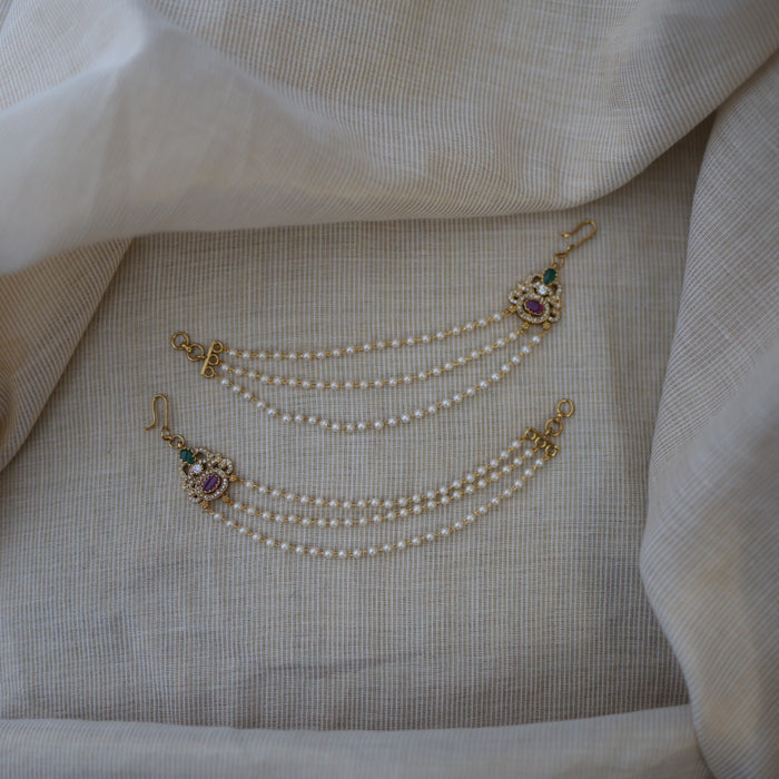 Heritage gold plated mattal hair accessories HM01124