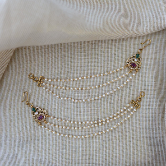 Heritage gold plated mattal hair accessories HM01124