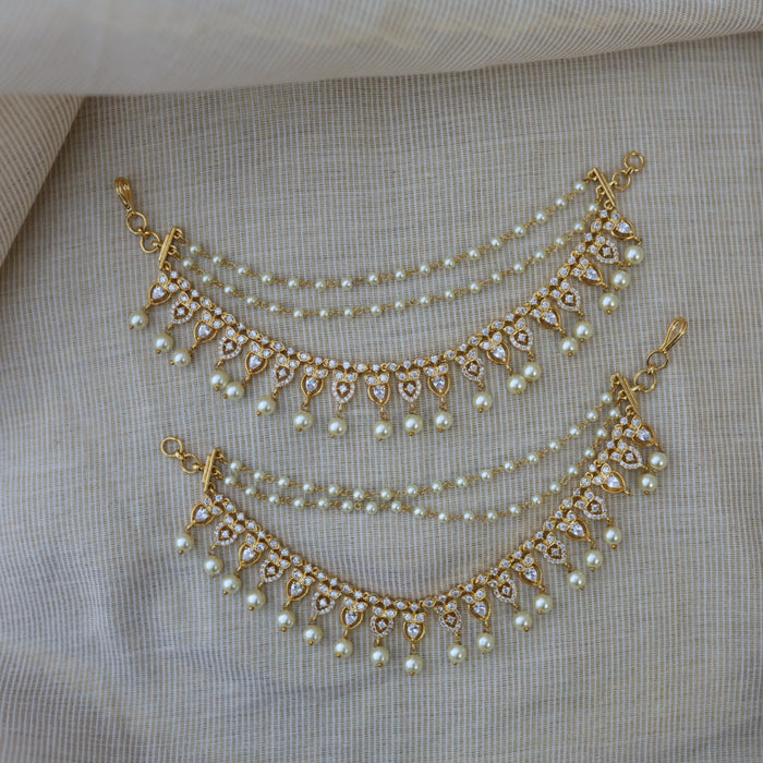 Heritage 3 layer gold plated mattal ear accessories HM33444