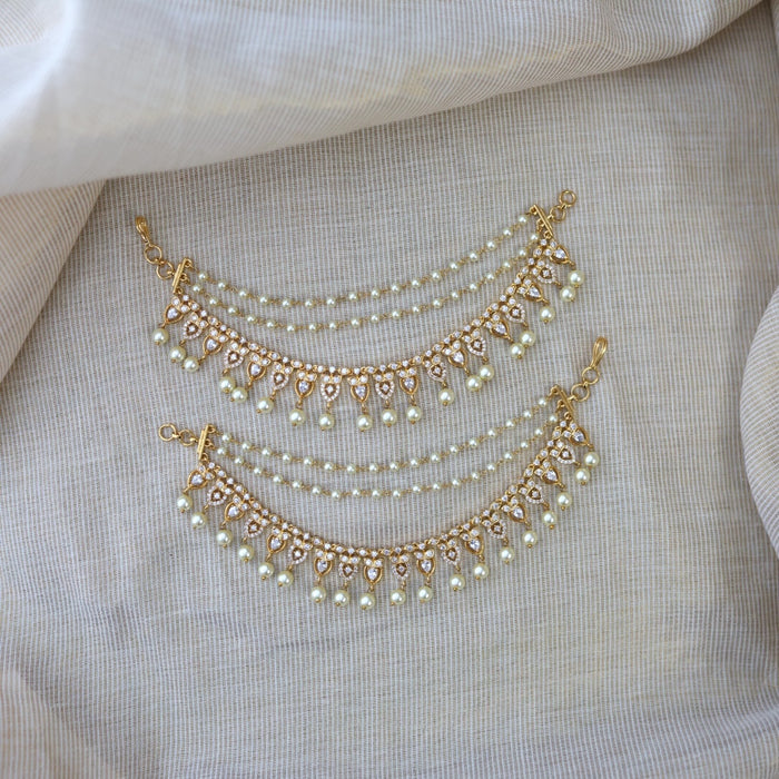 Heritage 3 layer gold plated mattal ear accessories HM33444