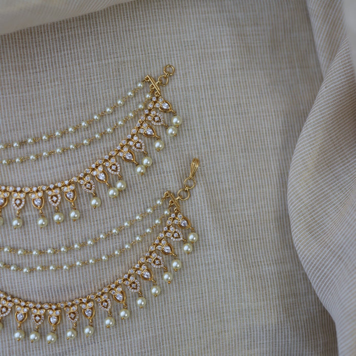 Heritage 3 layer gold plated mattal ear accessories HM33444