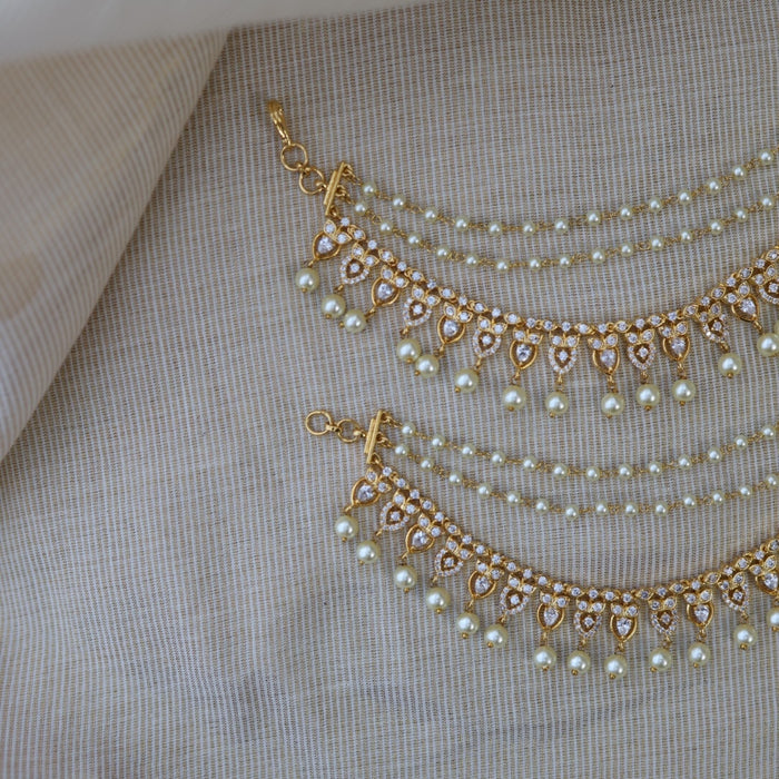 Heritage 3 layer gold plated mattal ear accessories HM33444