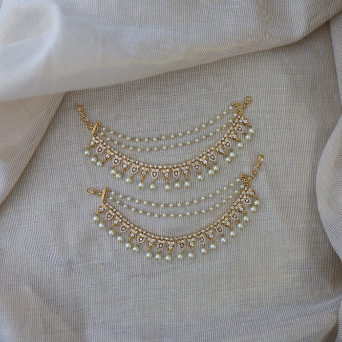 Heritage 3 layer gold plated mattal ear accessories HM33444