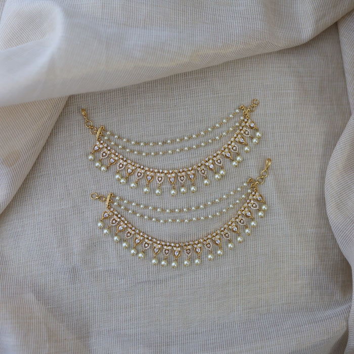 Heritage 3 layer gold plated mattal ear accessories HM33444