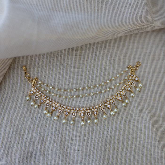 Heritage 3 layer gold plated mattal ear accessories HM33444