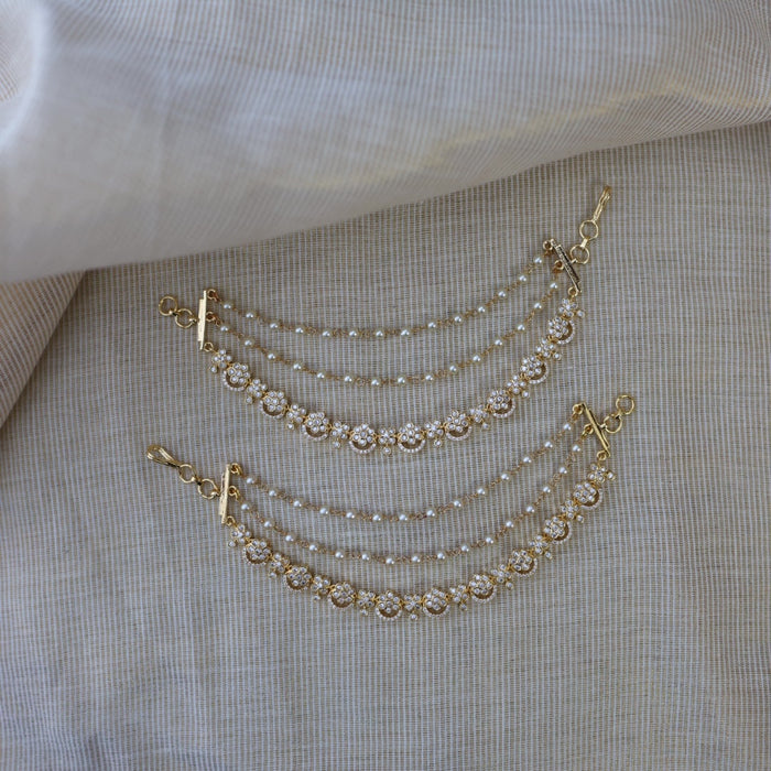Heritage gold plated mattal hair accessories HM011333