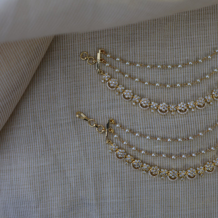 Heritage gold plated mattal hair accessories HM011333
