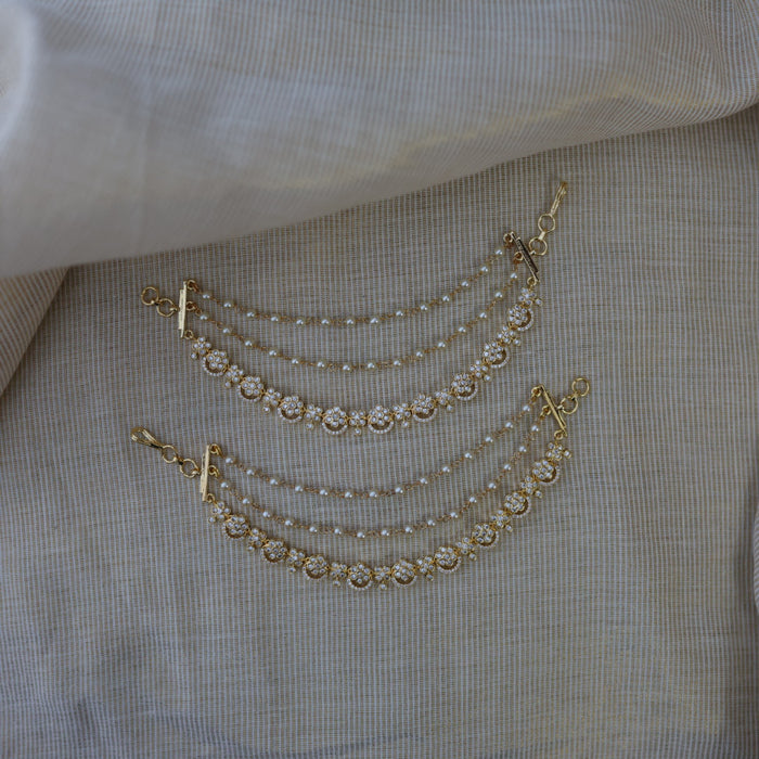 Heritage gold plated mattal hair accessories HM011333